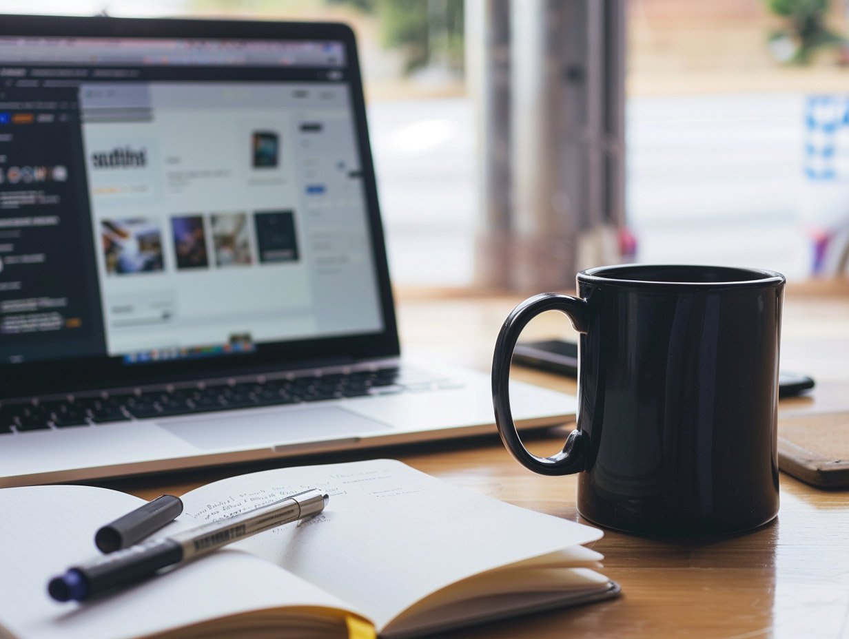 Coffee Shop computer art - Midjourney Kerry Kriger 2