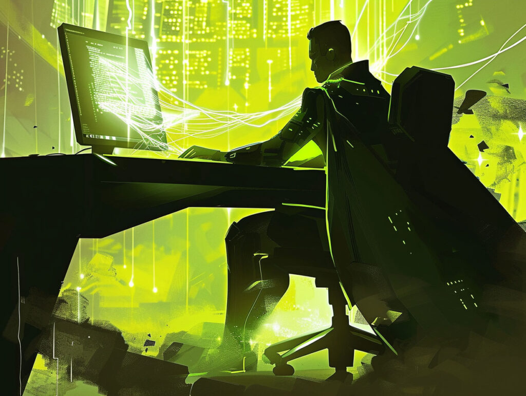 Superman Coding Cursor - Midjourney Art Kerry Kriger