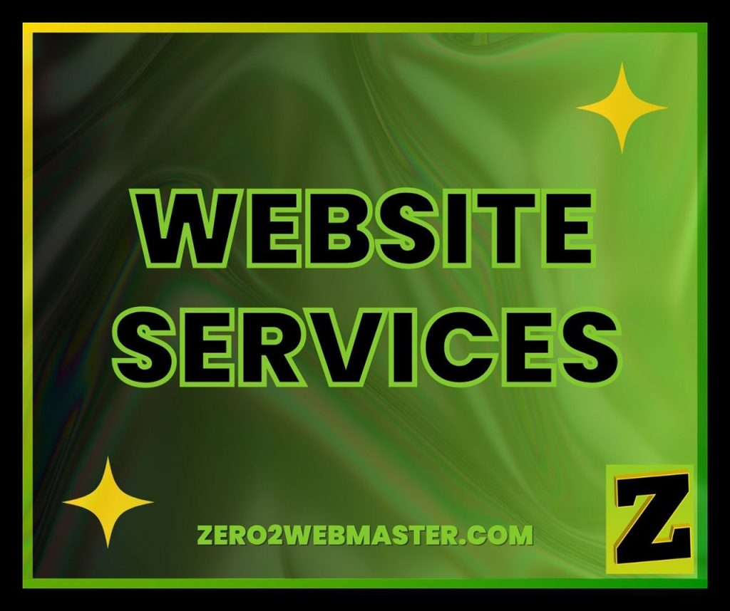 Website services zero2webmaster
